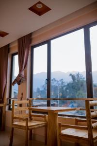 Valley view from the dining area